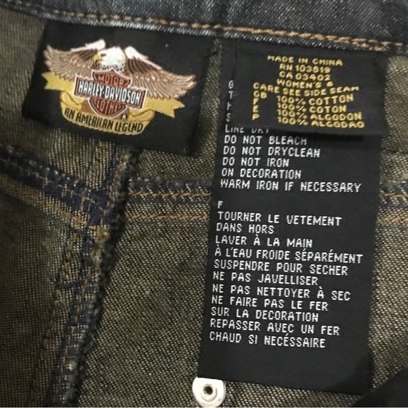 Harley Davidson Jeans Sz6 - Picture 8 of 8